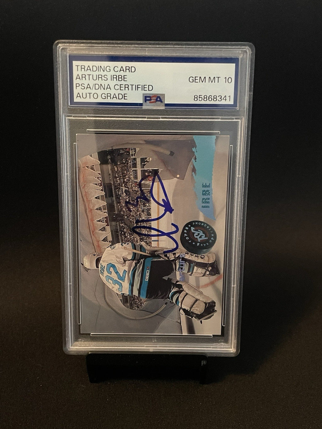 Arturs Irbe Signed 1995 Topps Stadium Club PSA Auto 10 Autographed