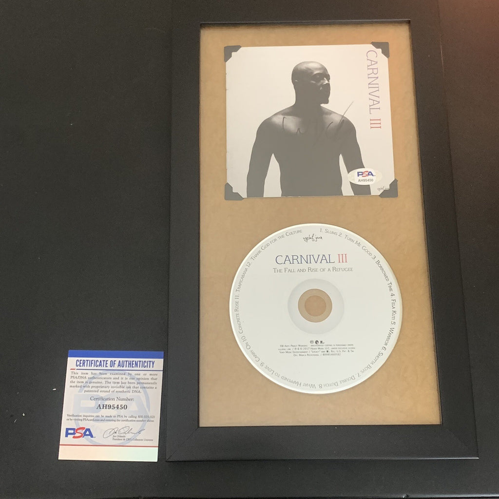 Wyclef Jean Signed Carnival 3 Framed CD PSA/DNA COA Autographed Album