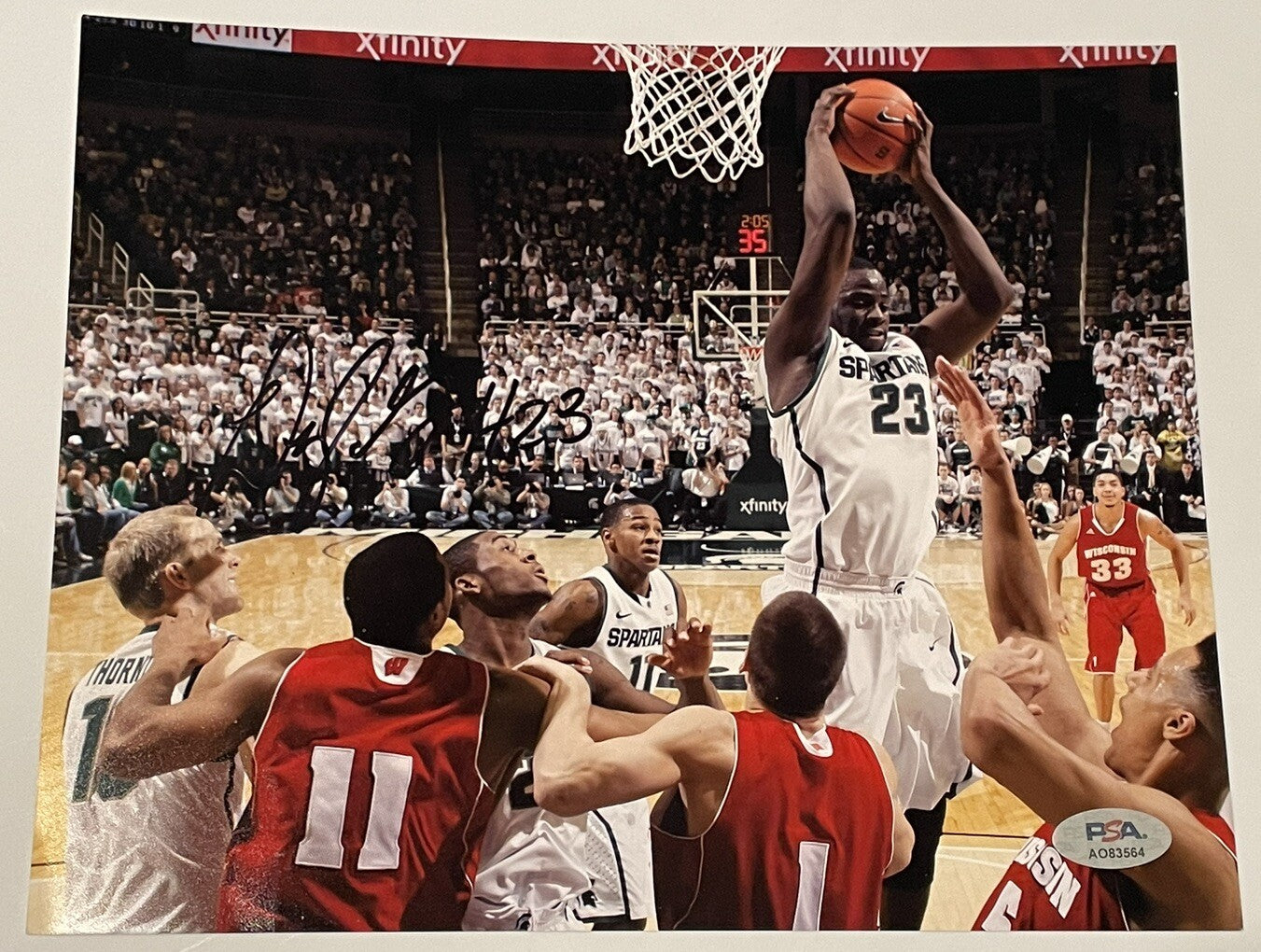 Draymond Green Signed 8x10 Photo PSA/DNA Autographed Michigan State Spartans
