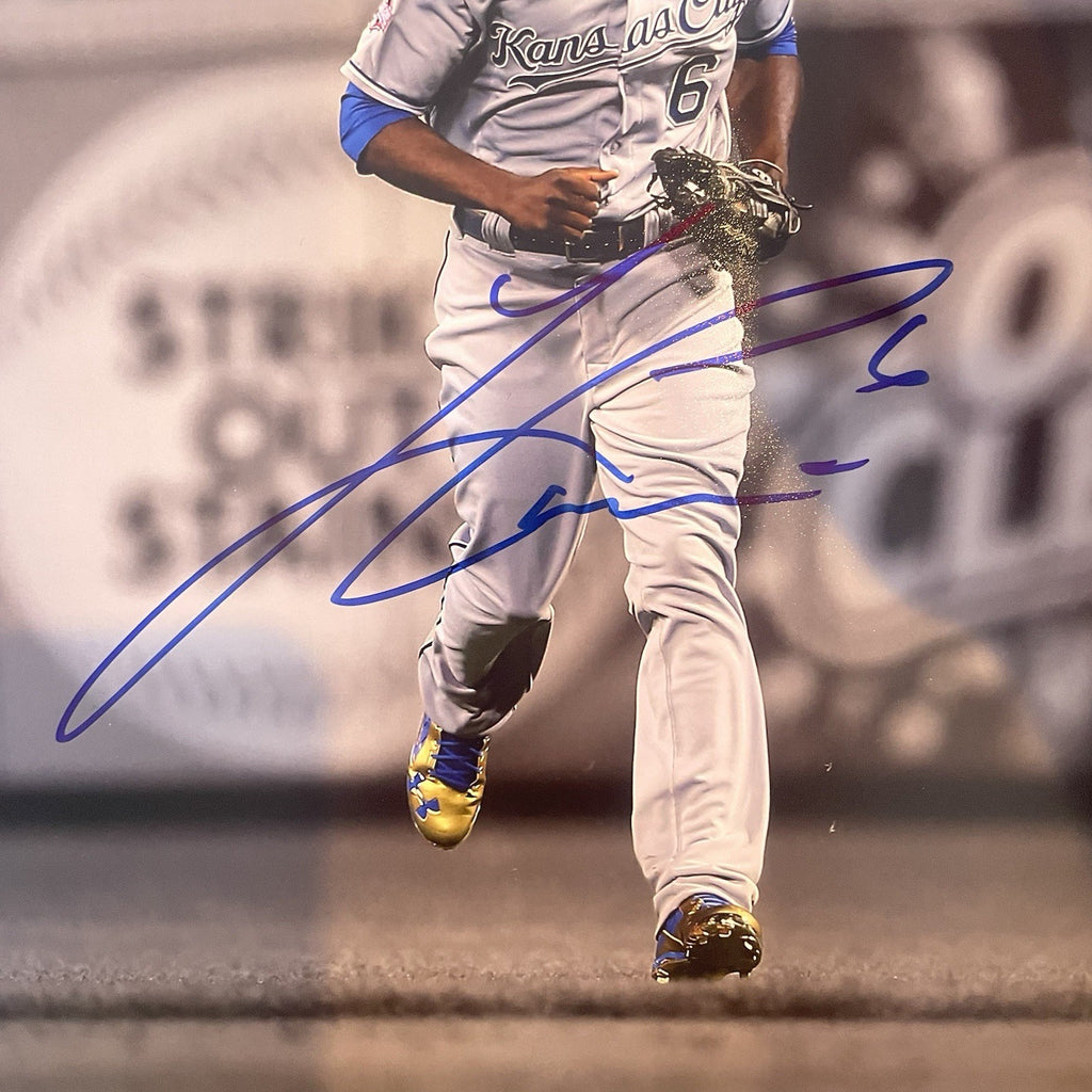 Lorenzo Cain Signed 11x14 Photo JSA COA Autographed Kansas City Royals
