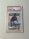 Gabriel Arias Signed 2021 1st Bowman RC PSA/DNA CLE Guardians Autographed #BP-89