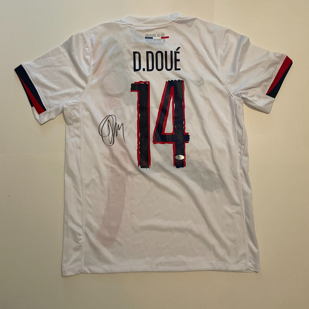 Desire Doue Signed Jersey PSA/DNA COA Autographed France PSG Désiré Doué