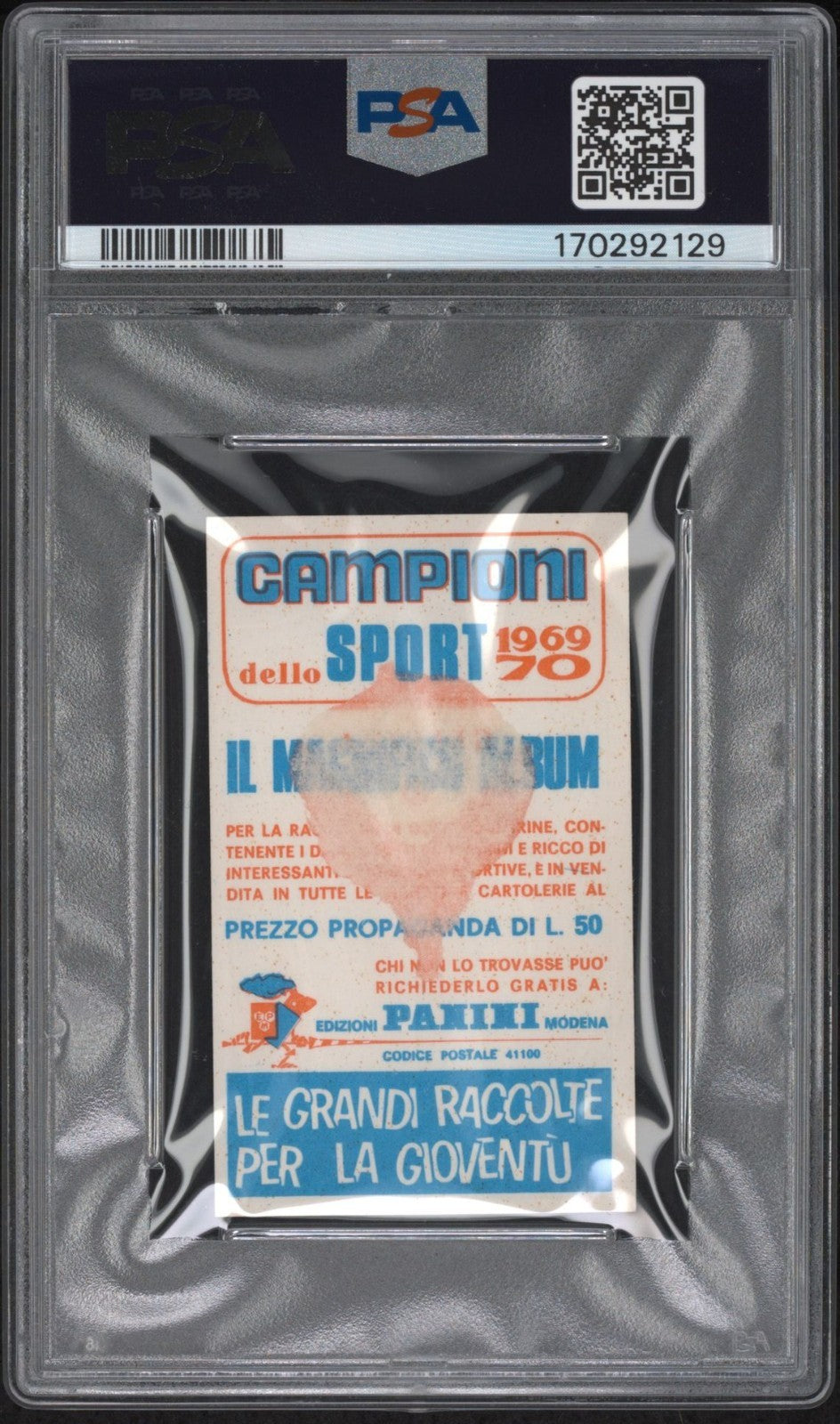 Mario Andretti Signed 1969 Panini Campioni Dello Sport #117 PSA/DNA AUTO 10
