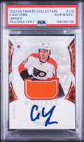 Cam York Signed 2021 UD Ultimate Collection PSA Patch Auto Rookie RC RPA #119