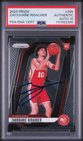 Zaccharie Risacher Signed 2024 Prizm PSA/DNA Auto 10 #265