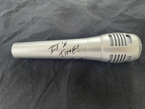 Bruce Buffer Signed Microphone PSA/DNA Inscribed “It’s Time” Autographed