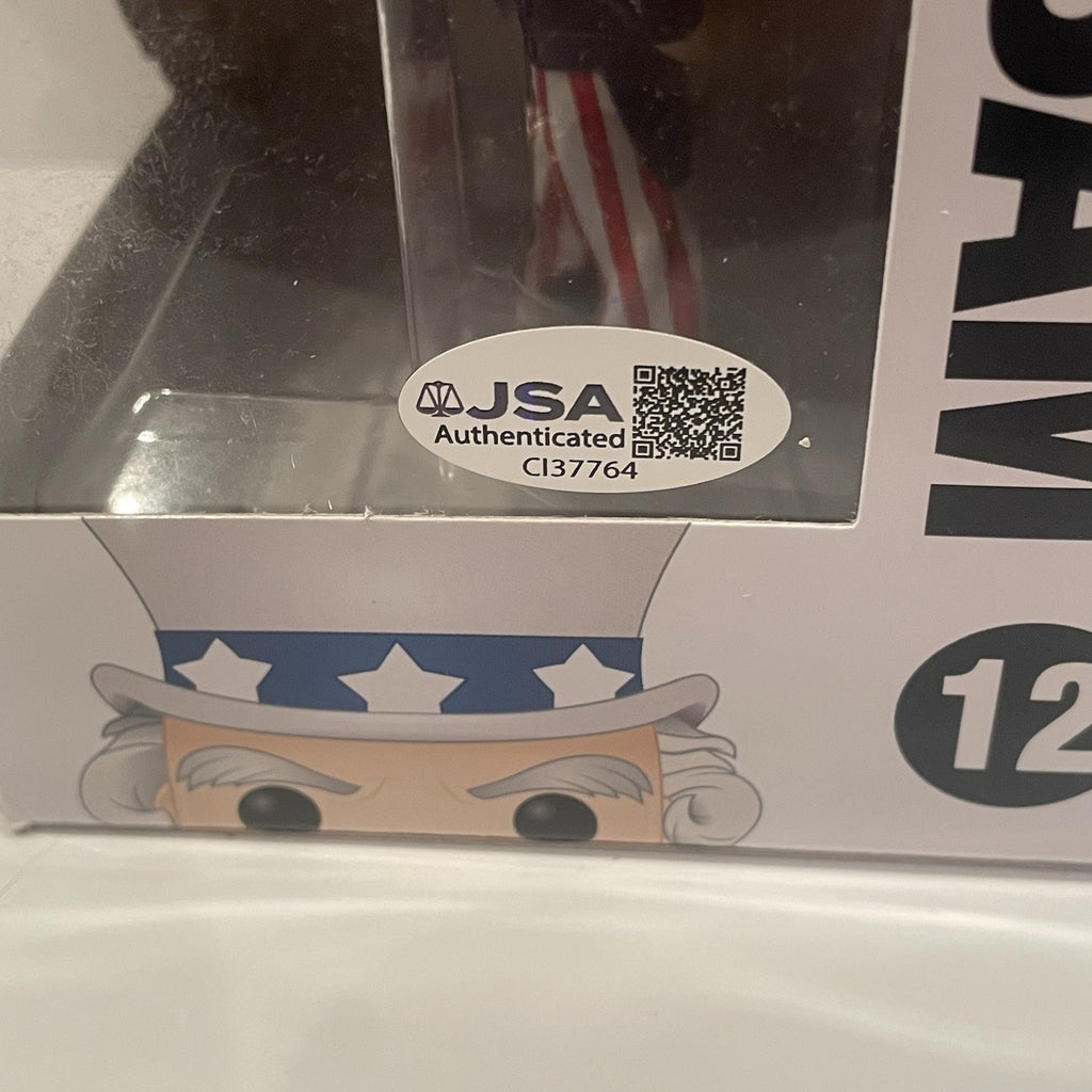 Bret Baier Signed Funko POP JSA COA Autographed Uncle Sam #12 Exclusive Fox News