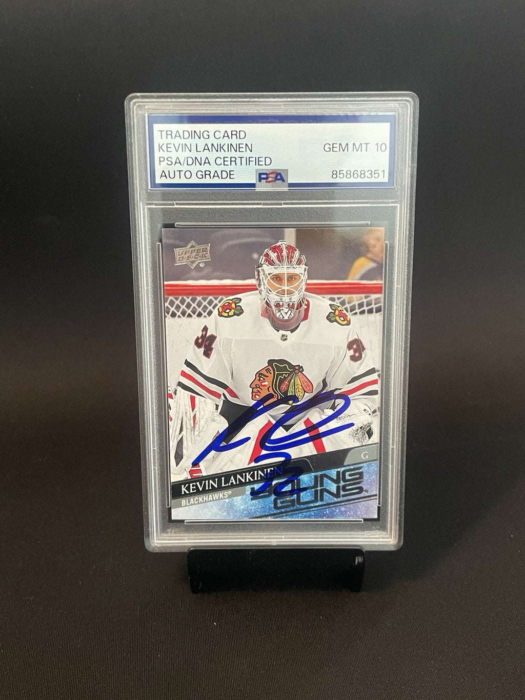 Kevin Lankinen Signed 2020 Young Guns PSA Auto 10 Rookie RC Autographed Canucks