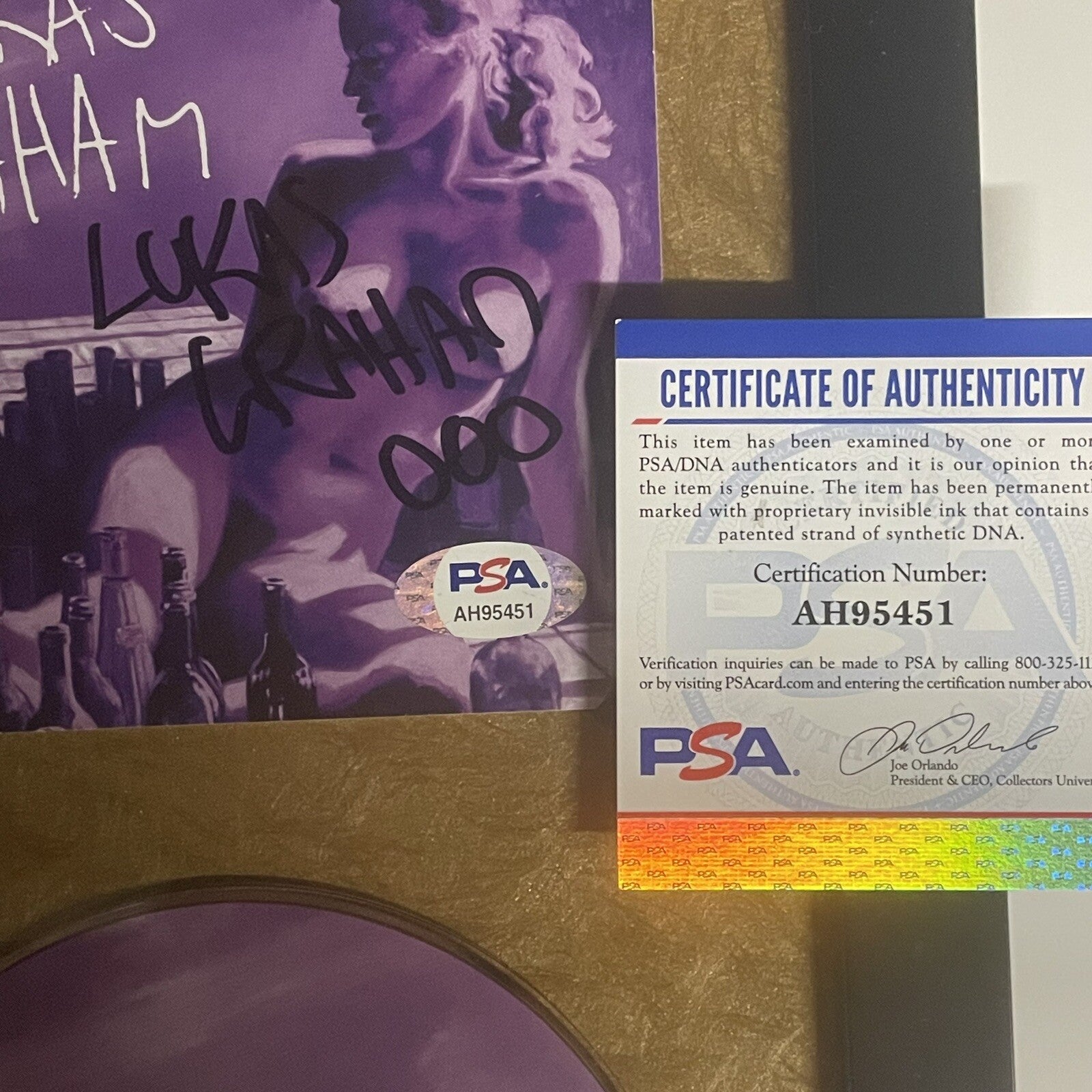 Lukas Graham Signed 3 (The Purple Album) Framed CD PSA/DNA COA Autographed Album
