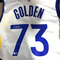 Steve Kerr Signed 2016 73 Ws Custom "Golden" Jersey PSA/DNA Warriors Autographed