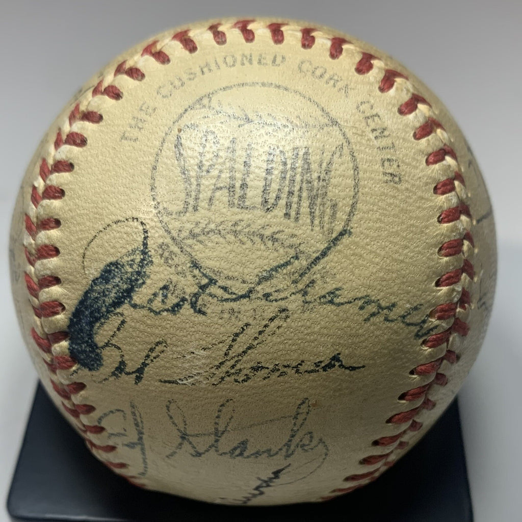 1950 New York Giants Team Signed Baseball PSA/DNA Autographed 27 Sigs with Mays