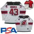 Luke Hughes Signed Jersey PSA/DNA Autographed New Jersey Devils