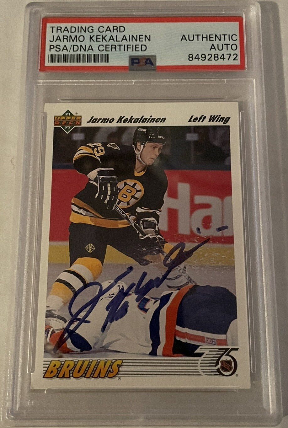 Jarmo Kekalainen Signed 1992 Upper Deck #108 PSA/DNA Autographed