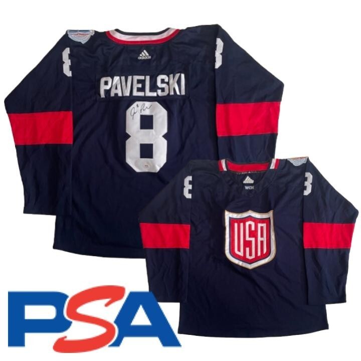 Joe Pavelski Signed World Cup of Hockey WCH Team USA Jersey PSA/DNA Autographed