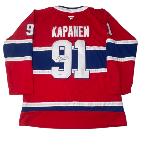Oliver Kapanen Signed Jersey PSA/DNA Autographed Montreal Canadiens