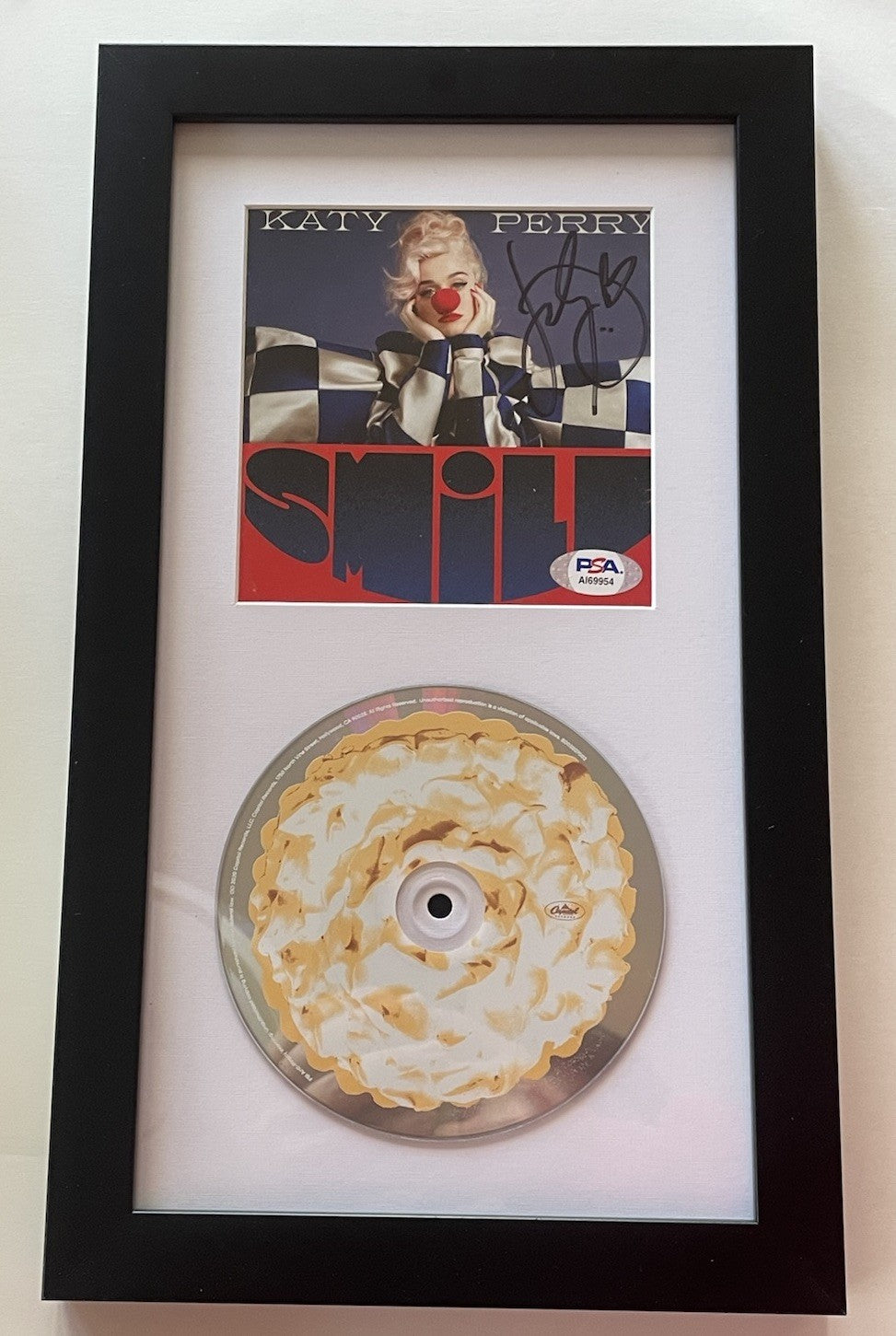 Katy Perry Signed Smile Framed CD PSA/DNA COA Autographed Album