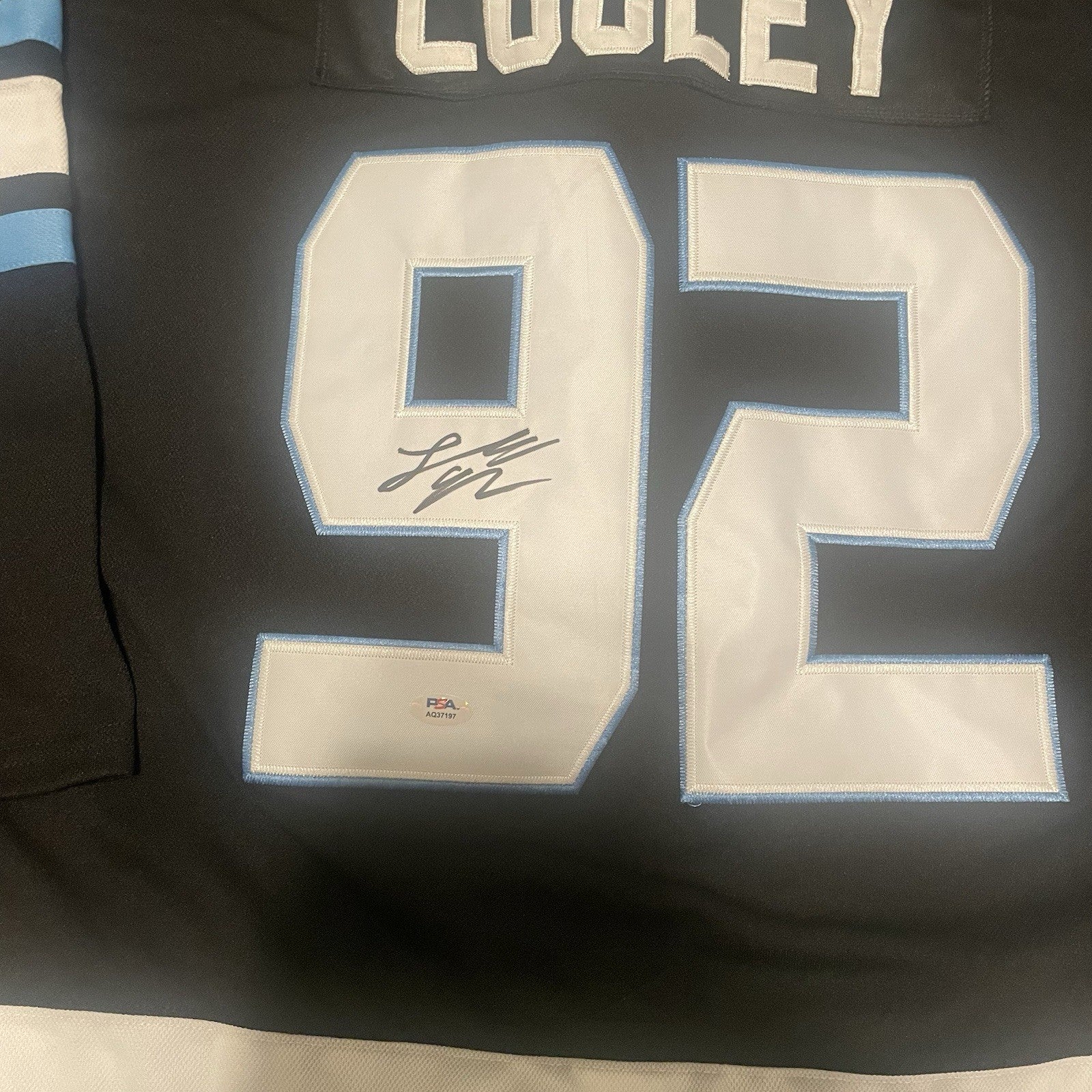 Logan Cooley Signed Jersey PSA/DNA Autographed Utah Mammoth