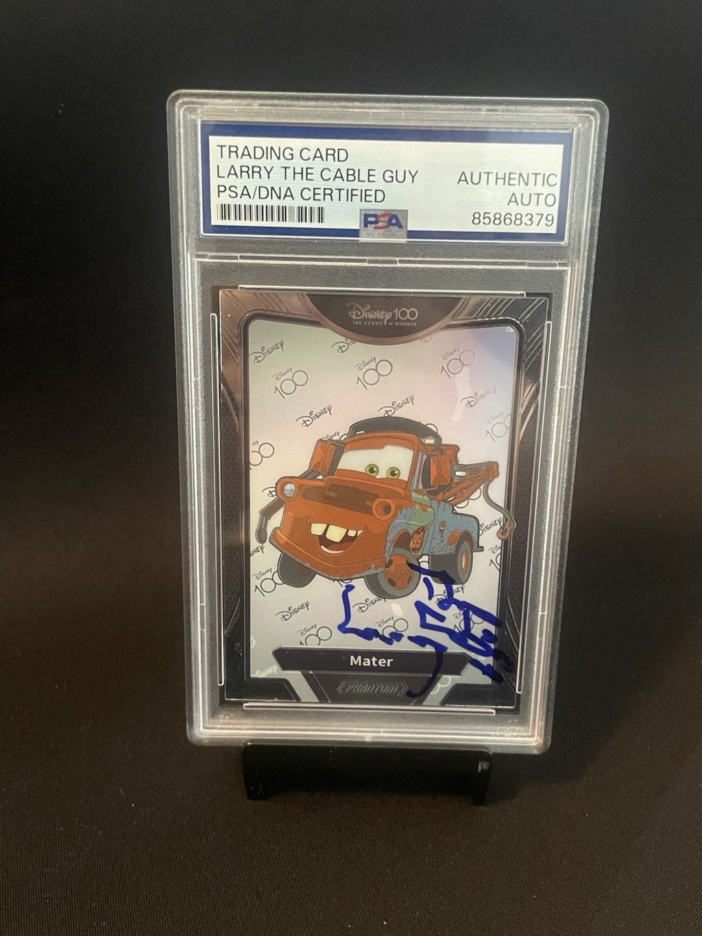 Larry The Cable Guy Signed 2023 Kakawow Disney 100 Mater Card PSA Autographed
