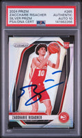 Zaccharie Risacher Signed 2024 Silver Prizm PSA/DNA Auto 10 #265