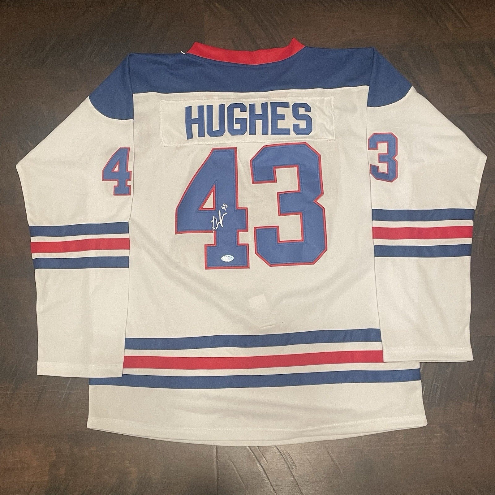 Luke Hughes Signed Jersey PSA/DNA Autographed Team USA Rare
