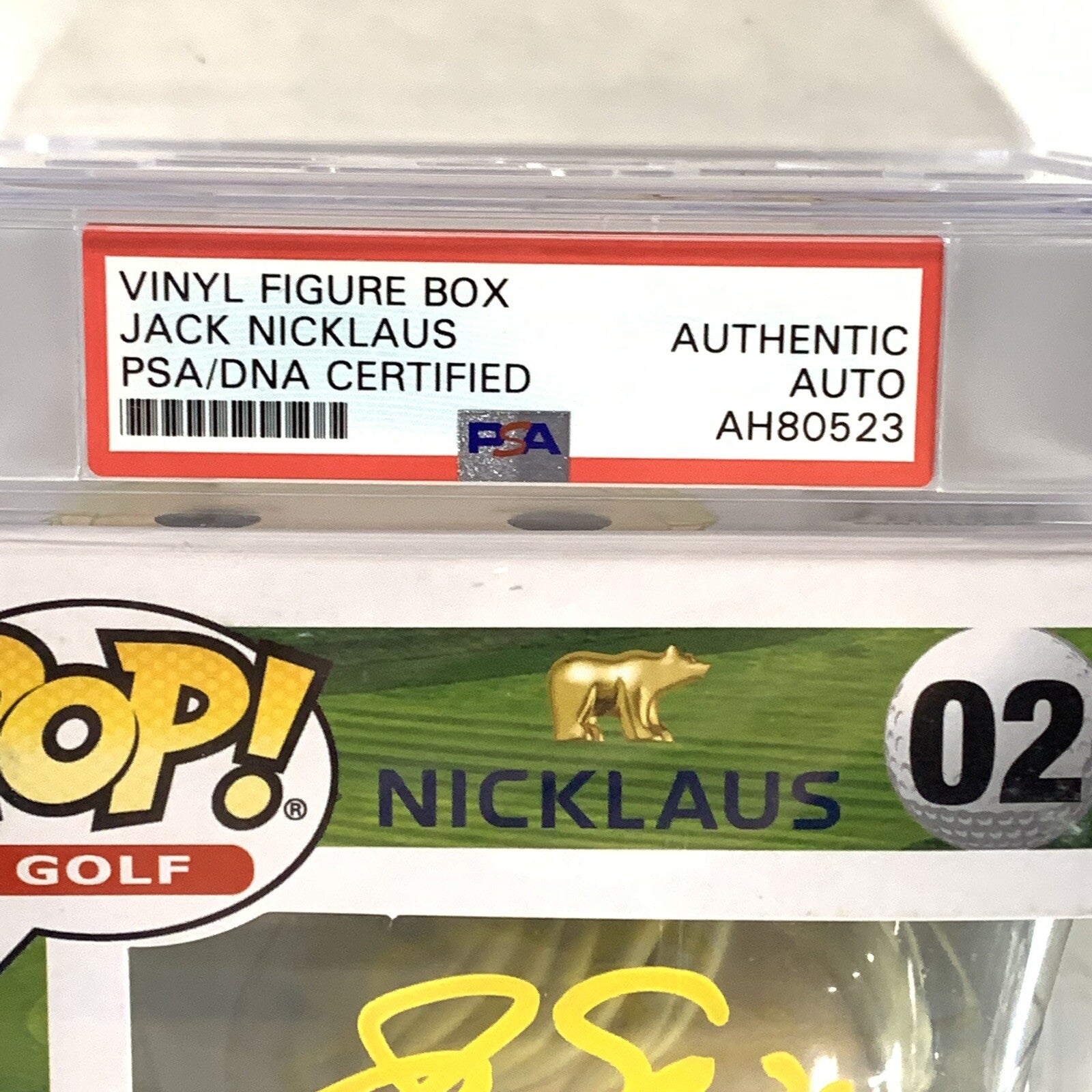 Jack Nicklaus Signed Funko POP! PSA/DNA Letter Encapsulated Autographed Golf