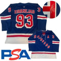 Mika Zibanejad Signed Jersey PSA/DNA Autographed New York Rangers