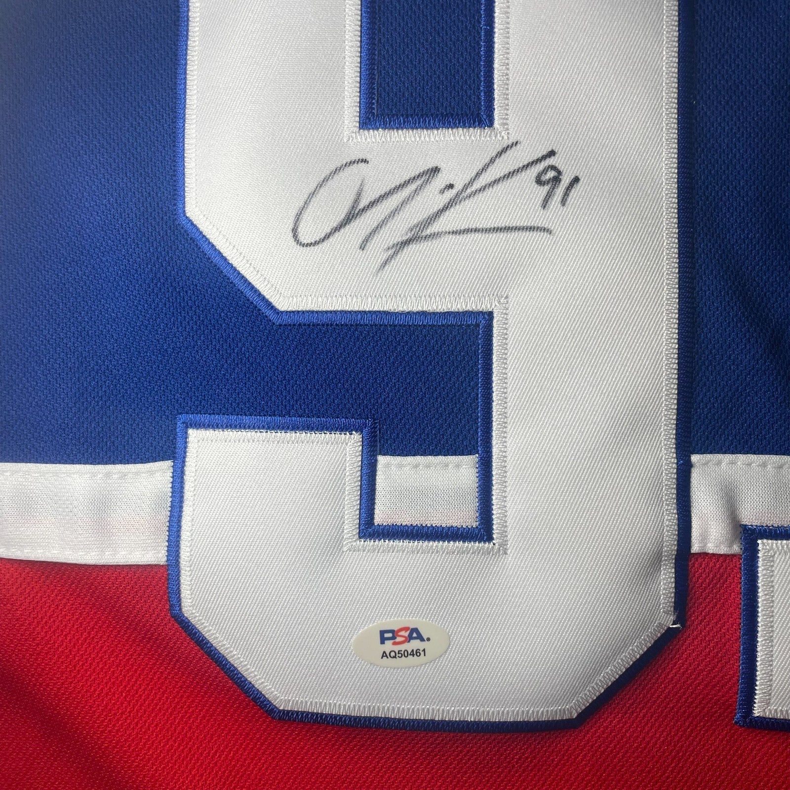 Oliver Kapanen Signed Jersey PSA/DNA Autographed Montreal Canadiens