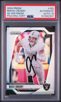Maxx Crosby Signed 2024 Panini Silver Prizm PSA/DNA Auto 10 #152 Raiders
