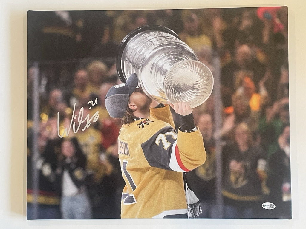 William Karlsson Signed 16x20 Canvas JSA COA Vegas Golden Knights Autographed