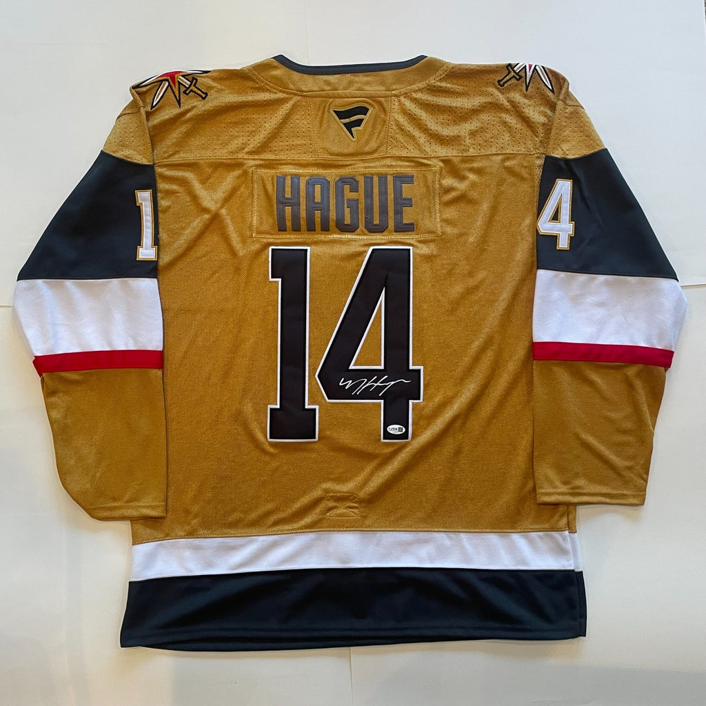 Nicolas Hague Signed Jersey JSA COA Vegas Golden Knights Autographed
