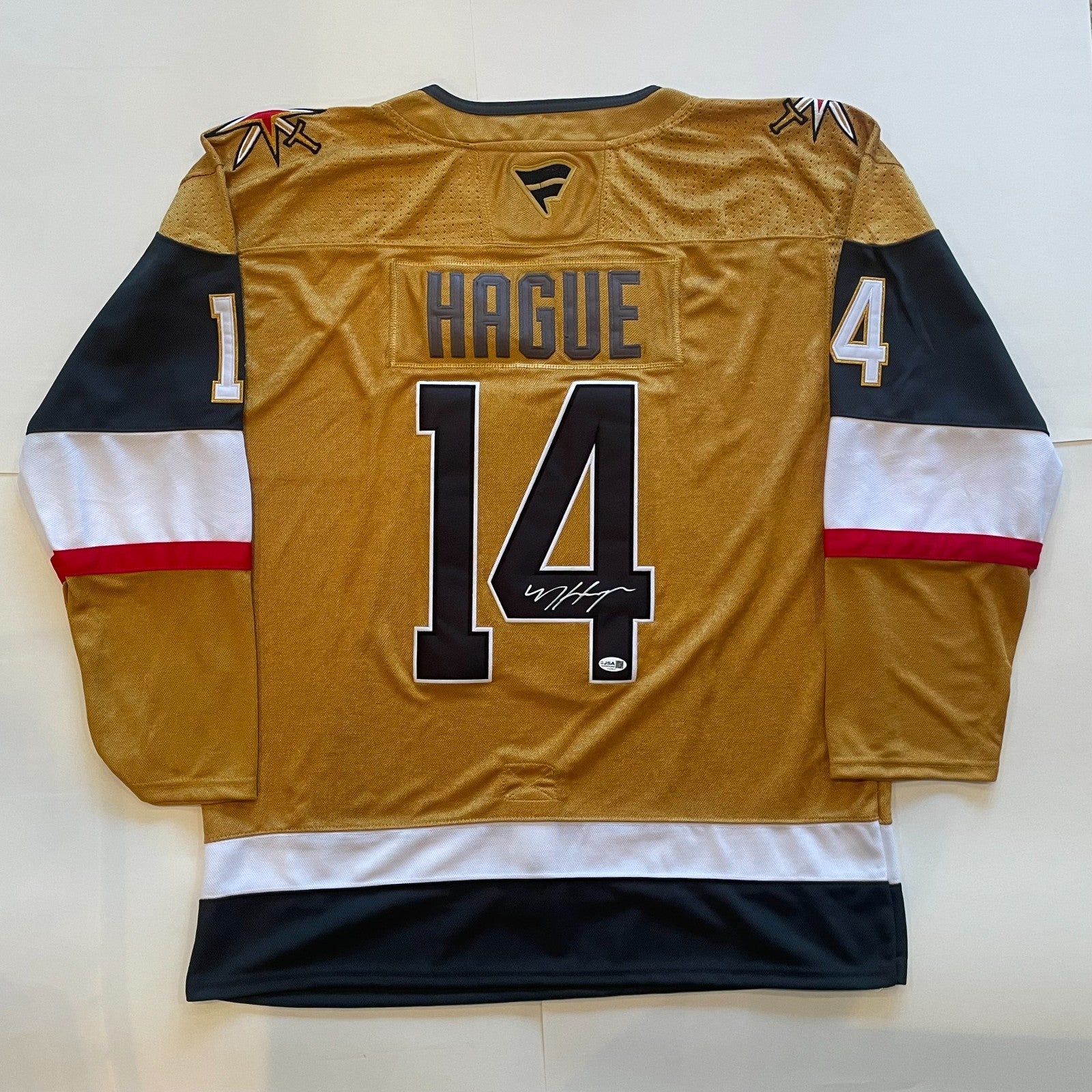 Nicolas Hague Signed Jersey JSA COA Vegas Golden Knights Autographed