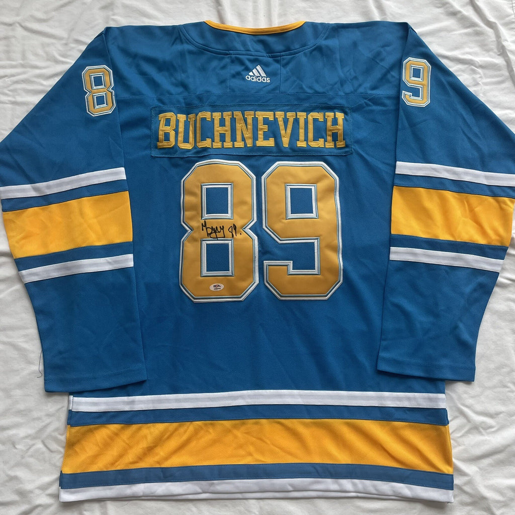 Pavel Buchnevich Signed St Louis Blues Jersey PSA/DNA Autographed