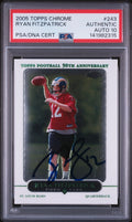 Ryan Fitzpatrick Signed 2005 Topps Chrome PSA Auto 10 Rookie RC #243