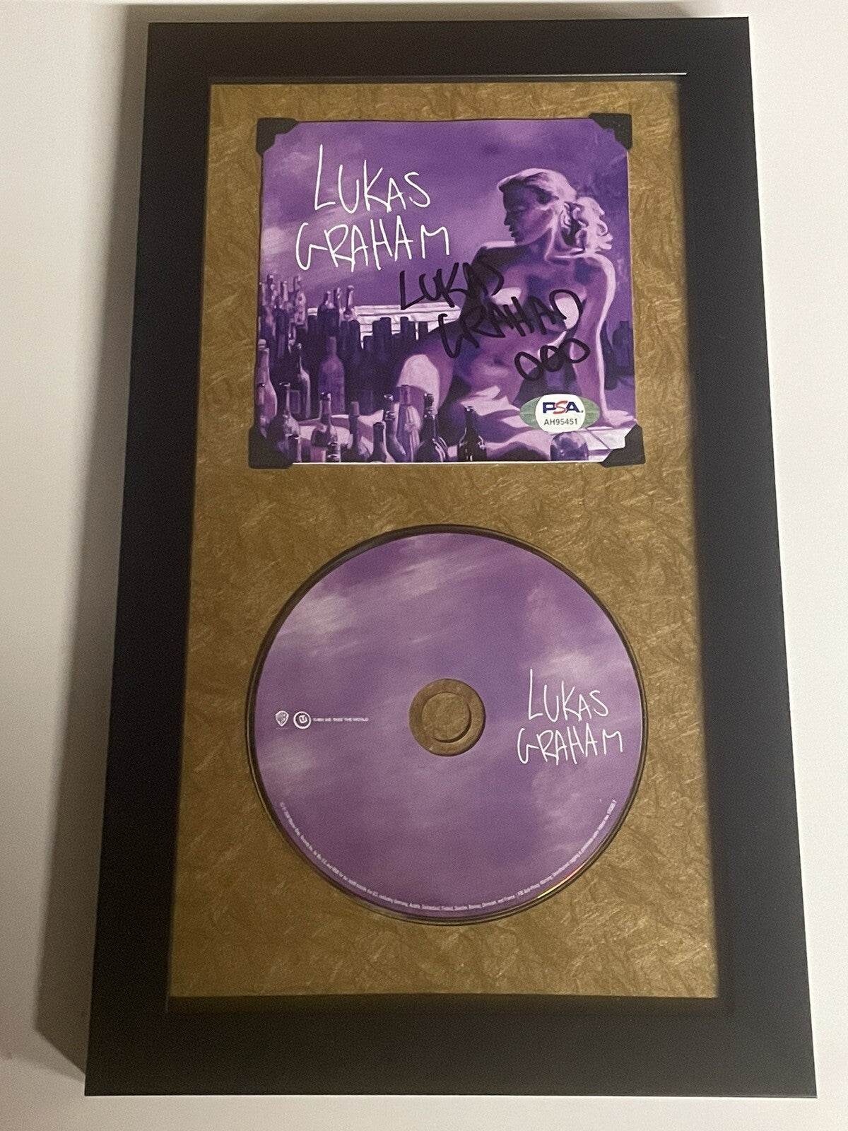 Lukas Graham Signed 3 (The Purple Album) Framed CD PSA/DNA COA Autographed Album