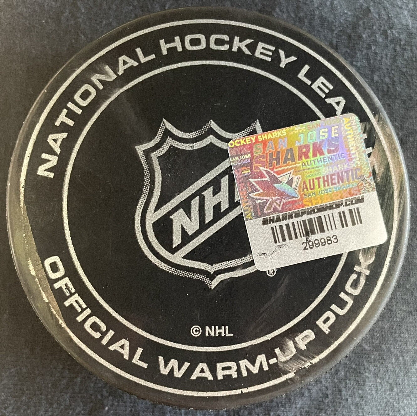San Jose Sharks Warm-Up Puck 11/7/24 Macklin Celebrini 2 Goals First 2 Goal Game