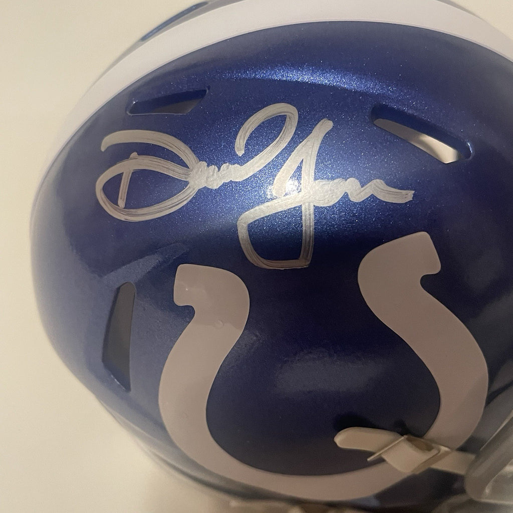 Daniel Jones Signed Colts Alt Mini Helmet Fanatics COA Autographed