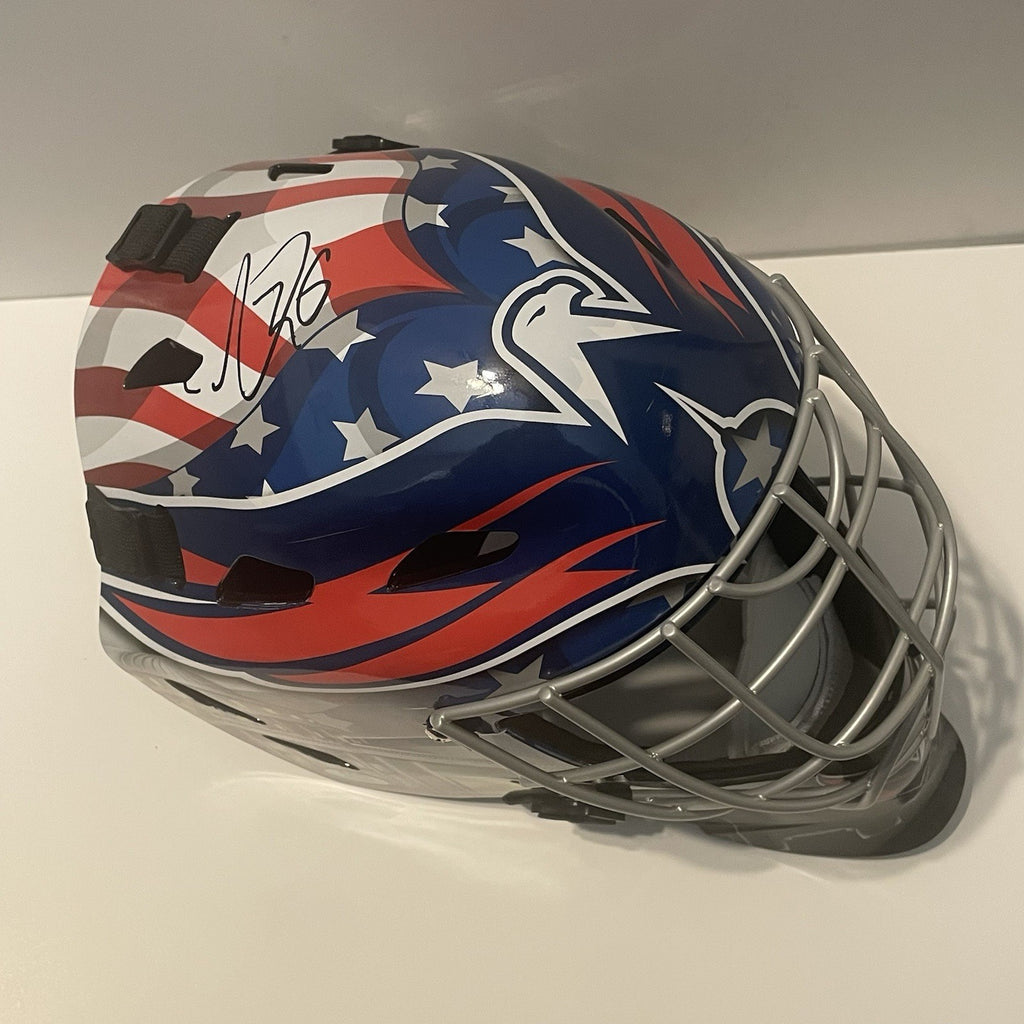 Logan Thompson Signed FS Goalie Mask PSA/DNA Autographed Washington Capitals