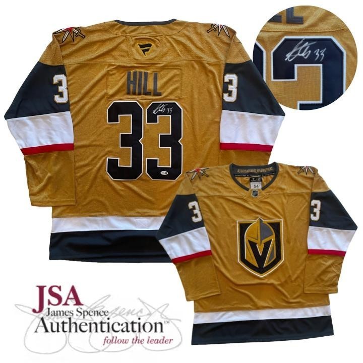 Adin Hill Signed Jersey JSA COA Vegas Golden Knights Autographed