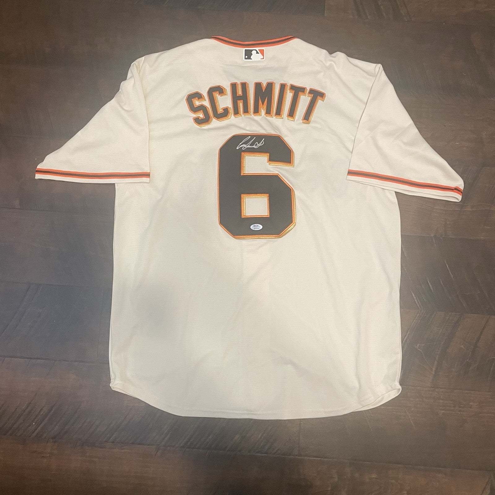 Casey Schmitt Signed Jersey PSA/DNA San Francisco Giants Autographed SF Rookie 6