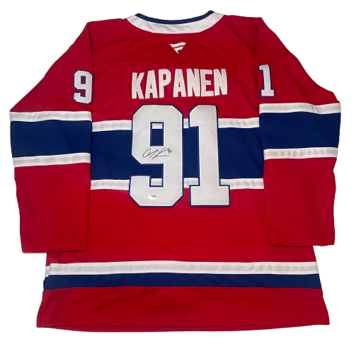 Oliver Kapanen Signed Jersey PSA/DNA Autographed Montreal Canadiens