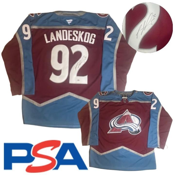 Gabriel Landeskog Signed Jersey PSA/DNA Autographed Colorado Avalanche