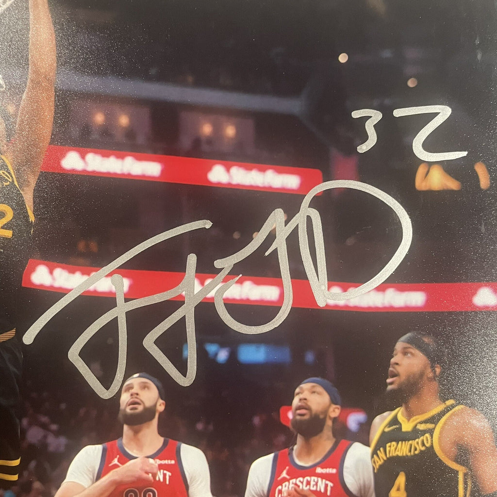 Trayce Jackson-Davis Signed 11x14 Photo PSA/DNA Autographed GS Warriors