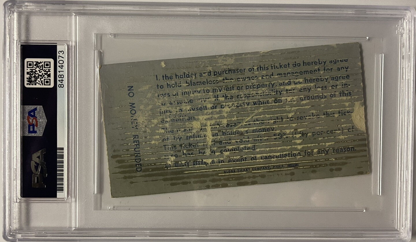 Mario Andretti Signed 1969 Indy 300 Ticket PSA/DNA Autographed