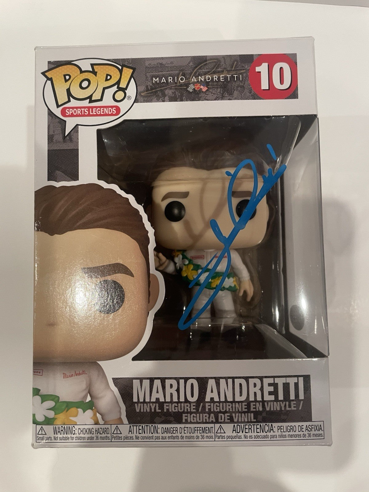 Mario Andretti Signed Funko POP JSA COA Autographed Racing