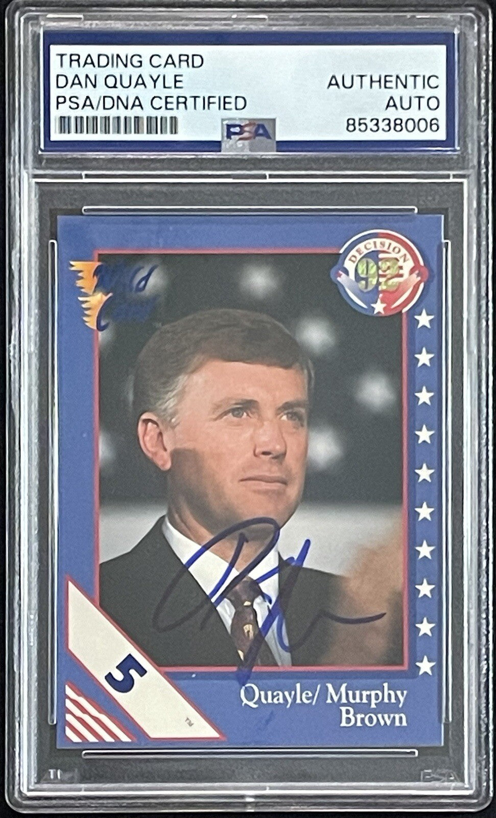 Dan Quayle Signed 1992 Decision Points #50 PSA/DNA Autographed VP Republican