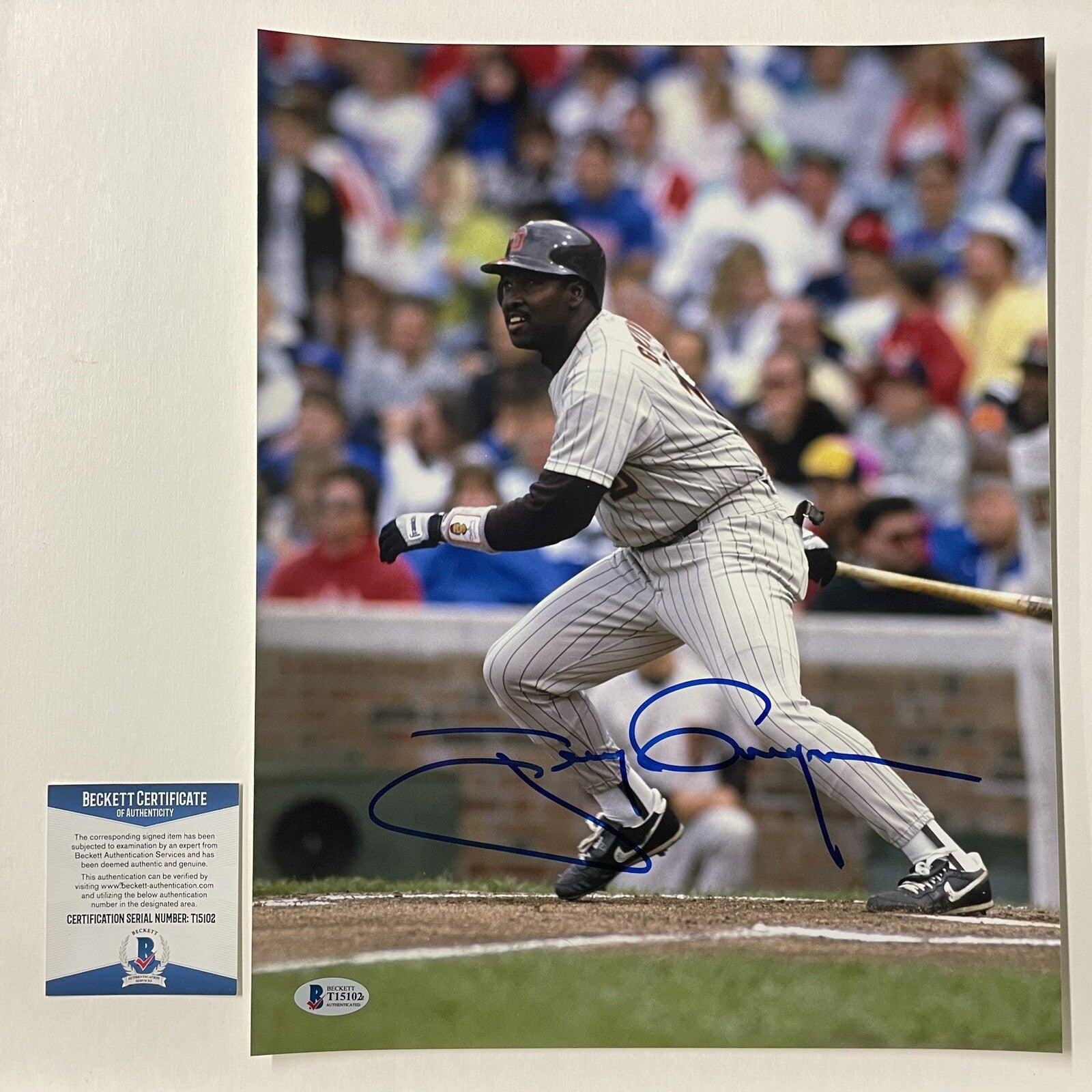 Tony Gwynn Signed 11x14 Photo Beckett (BAS) COA Autographed San Diego Padres