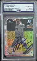 Logan Webb Signed 2019 1st Bowman Chrome Mojo #BCP-79 PSA/DNA Autographed