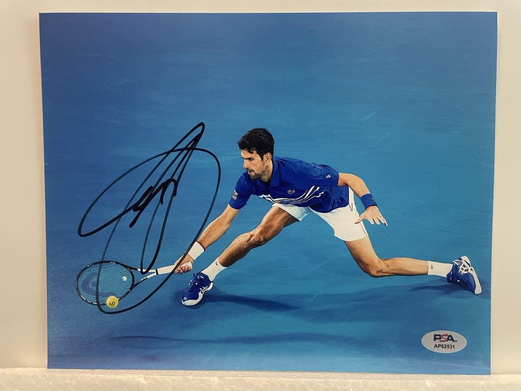 Novak Djokovic Signed 8x10 Photo PSA/DNA Autographed Tennis GOAT
