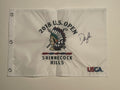 Dustin Johnson Signed 2018 U.S. Open Pin Flag JSA Autographed Shinnecock Hills