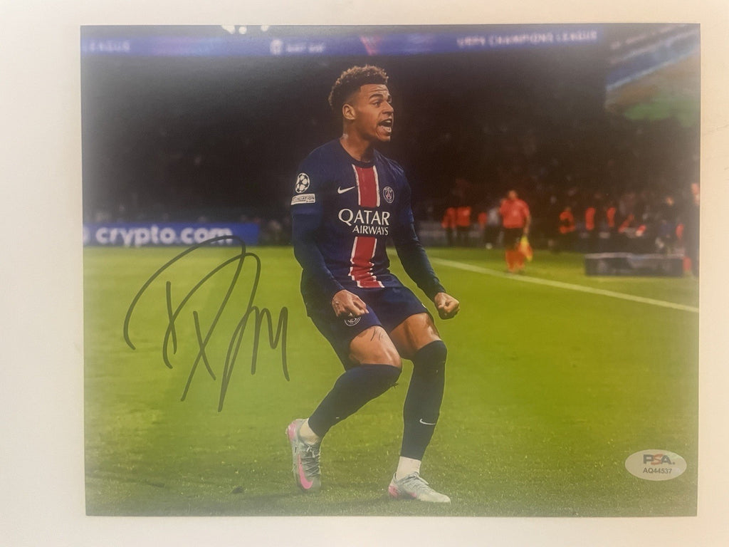 Desire Doue Signed 8x10 Photo PSA/DNA Autographed France PSG Désiré Doué